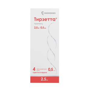 Купить  Тирзетта р-р д/п/к введ 2,5мг 0,5мл №4 шприц в автоинжекторе