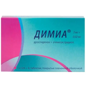 Купить  Димиа таблетки ппо 3мг+0,02мг №28