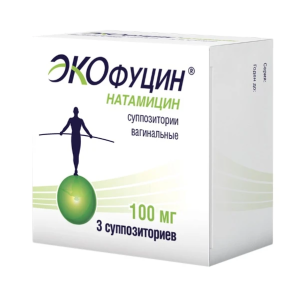 Купить  Экофуцин 100 мг 3 шт суппозитории вагинальные