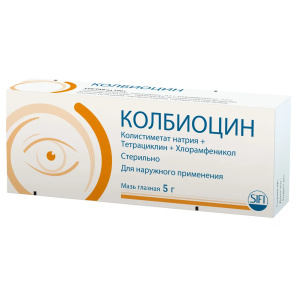 Купить  Колбиоцин 5 г мазь глазная 
