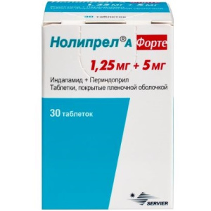 Купить  Нолипрел А Форте таб ппо 1.25 мг+5 мг №30