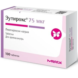 Эутирокс таб 75мкг №100