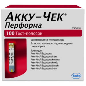 Купить  Тест-полоски  Accu-Chek Performa на глюкозу, №100