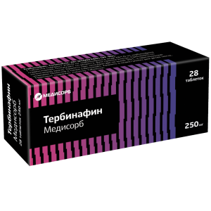Купить  Тербинафин таб 250мг №28