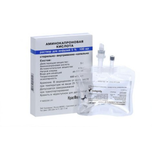 Купить  Аминокапроновая Кислота р-р д/инф 5% 100мл