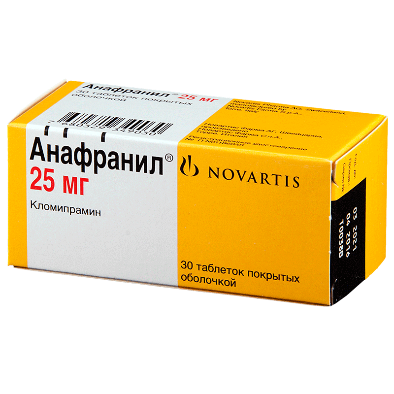 Купить Анафранил таблетки по 25мг №30 (Novartis Pharma S.p.A)