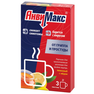 Купить  Анвимакс порошок д/р-ра д/внутр 5г №3 мед-лимон