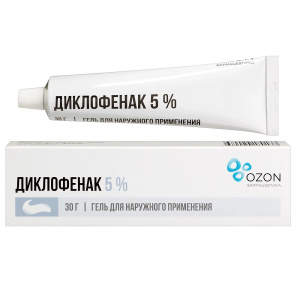 Купить  Диклофенак гель для наружного применения 5% туб 30г