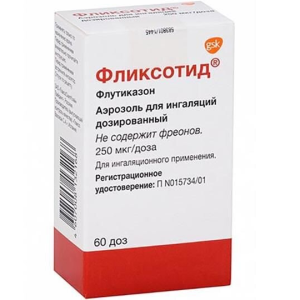 Купить  Фликсотид аэрозоль д/инг доз 250мкг/доз 60ДОЗ