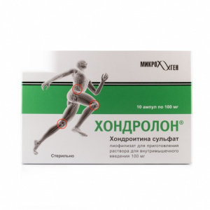 Купить  Хондролон лиофилизат д/р-ра 100мг амп №10