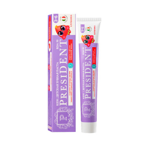 Купить  PresiDent Kids 3-6 70 мл паста зубная детская клубника