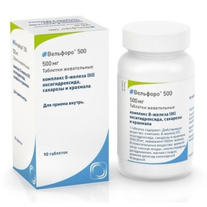Купить  Вельфоро 500 таб жев 500мг №90