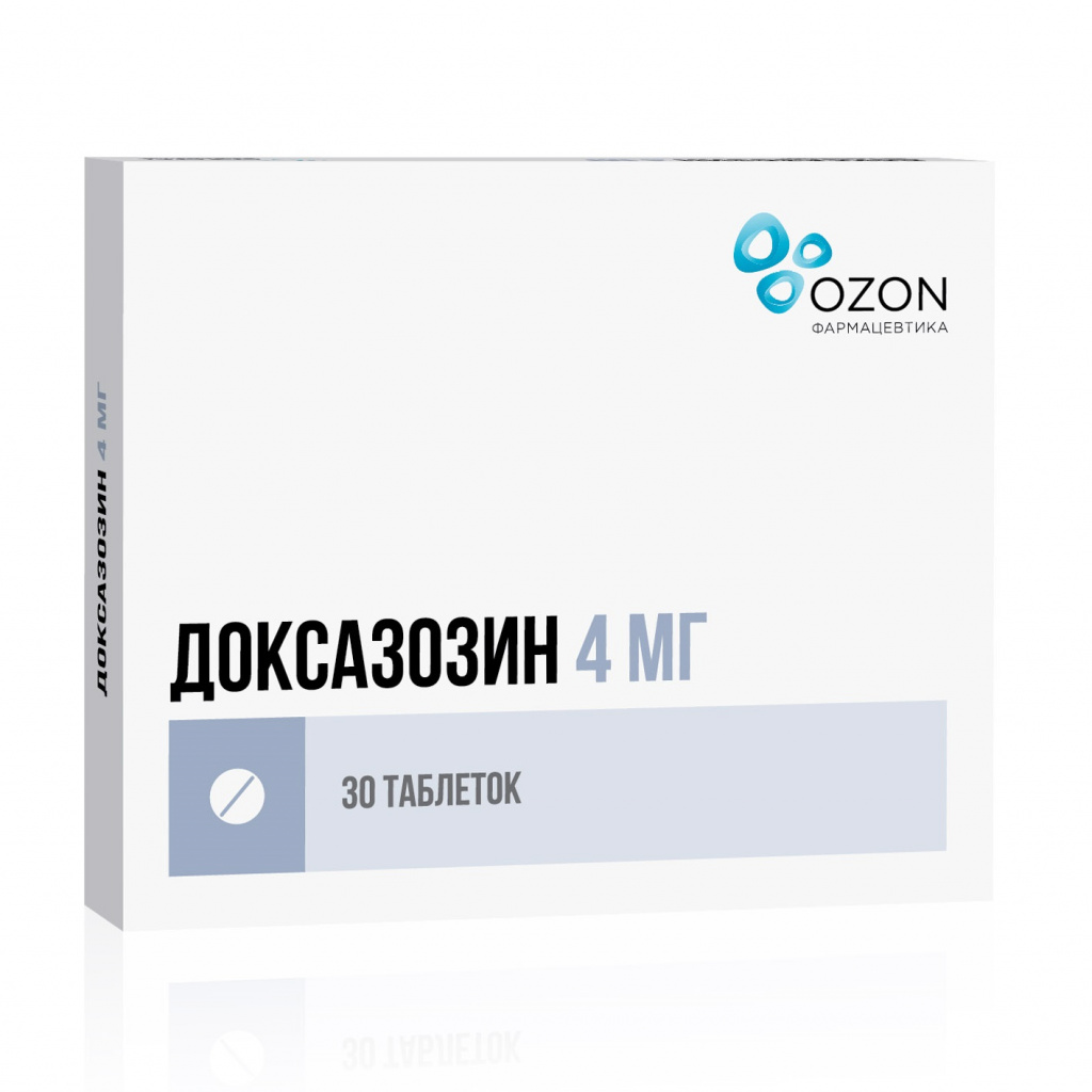 Доксазозин таблетки 4мг №30  по цене 310 ₽ в интернет аптеке в .