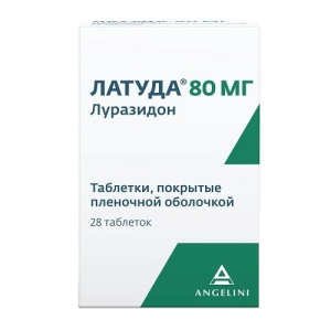 Латуда 80 мг 28 шт таблетки покрытые пленочной оболочкой Купить Латуда 80 мг 28 шт таблетки покрытые пленочной оболочкой