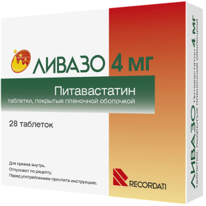 Купить  Ливазо таблетки ппо 4мг №28