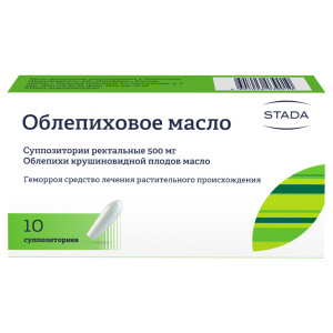 Купить  Облепиховое масло суппозитории рект 500мг №10