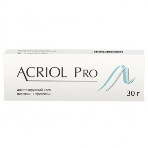 Купить Акриол Про крем для местного и наружного применения 2,5%+2,5% 30г