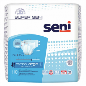 Купить  Seni Super подгузники р.XL №10 (6 капель)