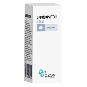 Купить  Бромокриптин таб 2,5мг №30