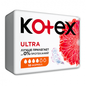 Купить  Kotex Ultra Normal прокладки №10