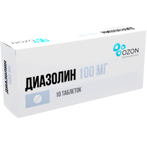 Купить  Диазолин таб 100мг №10