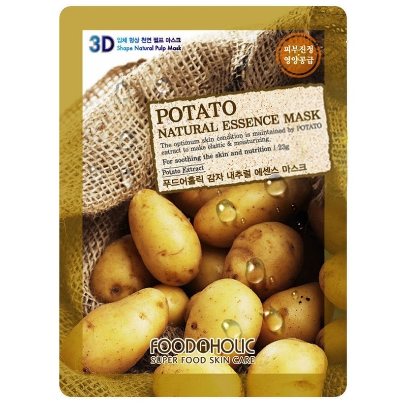 Купить FoodaHolic маска 23г ткан 3D c экстр картофеля Potato Natural Essence Mask