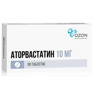 Купить  Аторвастатин таб ппо 10мг №90