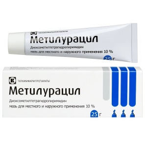 Купить  Метилурацил мазь д/мест и наруж примен 10% 25г