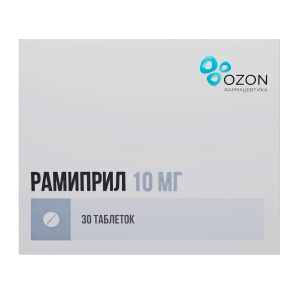 Купить  Рамиприл таблетки 10мг №30
