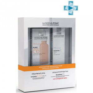Купить La Roche-Posay Витамин С10 набор (сыворота 30мл+ Redermic С д/глаз 15мл -50%)