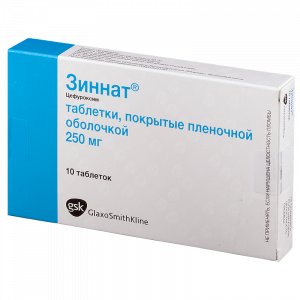 Купить  Зиннат таб ппо 250мг №10