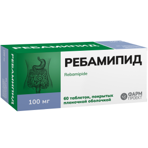 Купить  Ребамипид 100 мг 60 шт таблетки покрытые пленочной оболочкой