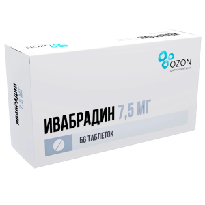 Ивабрадин таб ппо 7,5мг №56 Купить Ивабрадин таб ппо 7,5мг №56