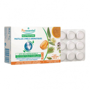 Купить  Puressentiel леденцы №18 аромат 3 меда