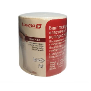 Купить  Лаума СР 3 м х 10 см бинт эластичный медицинский с застежкой