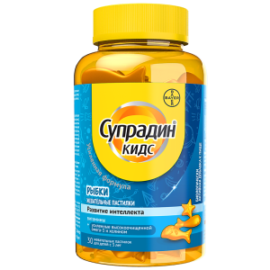 Купить  Супрадин Кидс Рыбки пастилки жевательные 4г №30