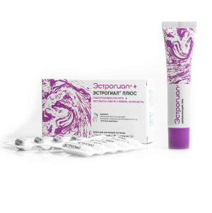 Купить  Эстрогиал плюс крем д/интим гигиены №10 дозир