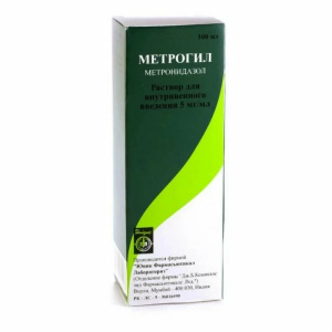 Купить  Метрогил р-р д/в/в введ 5мг/мл фл 100мл №1