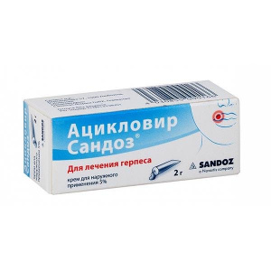 Купить Ацикловир-Сандоз крем для наружного применения 5% 2г