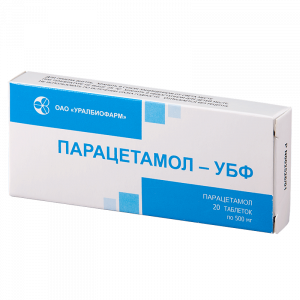 Купить  Парацетамол-УБФ 500 мг 20 шт таблетки