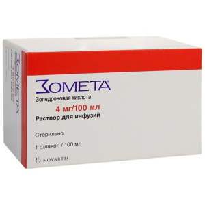 Купить  Зомета конц д/р-ра д/инф 4мг фл 5мл