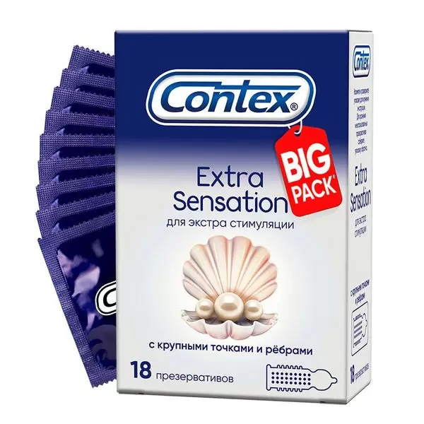 Купить Contex Extra Sensation презервативы 18 шт.