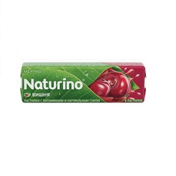 Купить Naturino пастилки 36,4г вишня с витаминами ролл