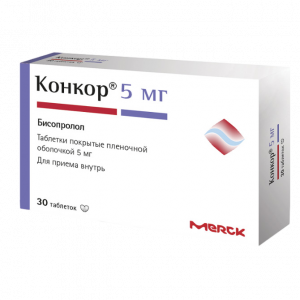 Купить  Конкор таблетки ппо 5мг №30 (Мерк/Нанолек)