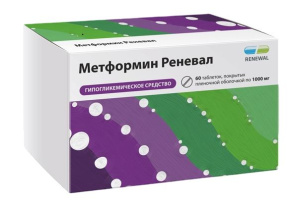 Купить  Метформин Реневал таб ппо 1000 мг №60