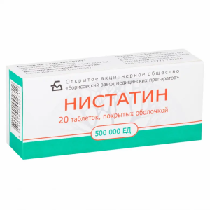 Купить  Нистатин таб ппо 500тыс ЕД №20