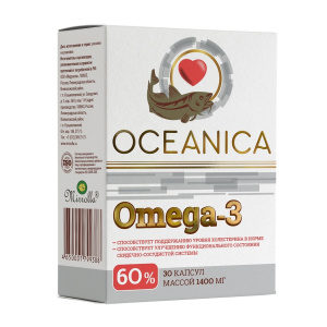 Океаника Омега 3 - 60% капс 1400мг №30 Купить Океаника Омега 3 - 60% капс 1400мг №30