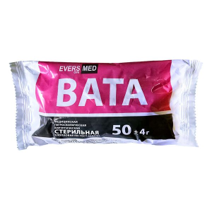 Купить  Вата хирург Эверс Мед 50 г стерильная