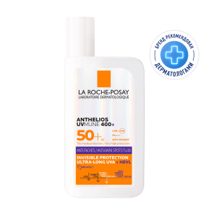 Купить  La Roche-Posay Anthelios 50 мл флюид для чувствительной кожи против пигментации SPF50+