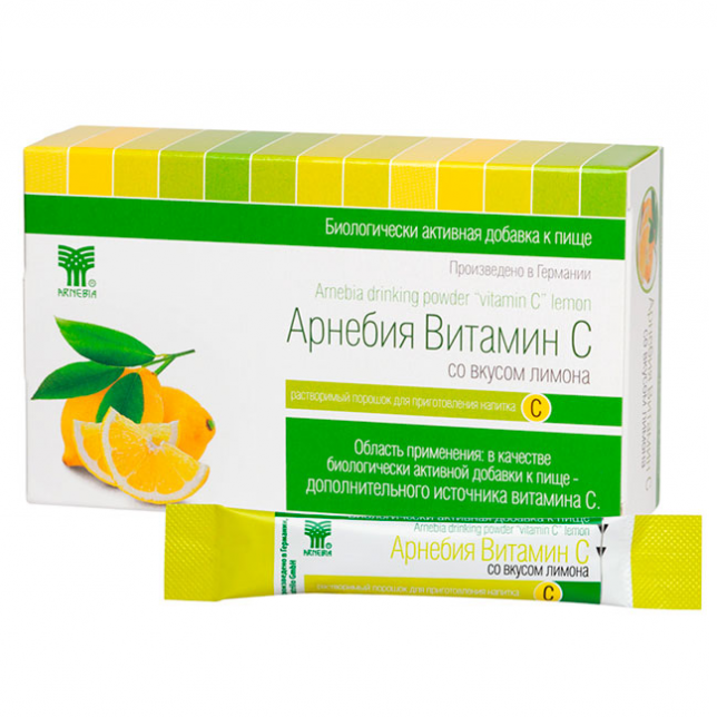 Купить Арнебия Витамин С пор д/внутр примен 5г №10 лимон (Nutrilo GmbH)